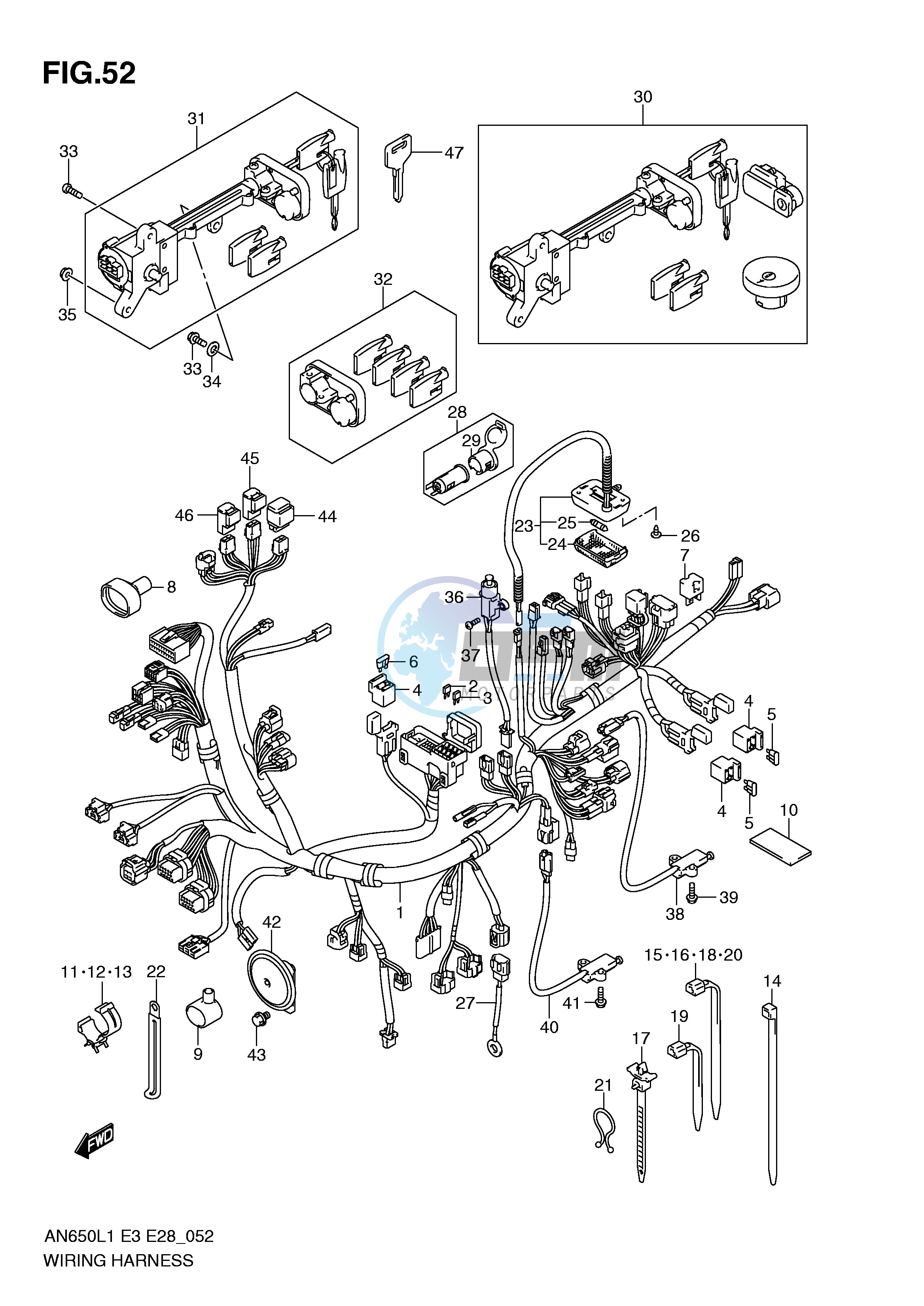 WIRING HARNESS (AN650L1 E33)