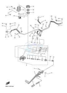 YZF-R6 YZF600 R6 (BN64) drawing REAR MASTER CYLINDER