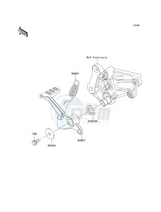 EX250 J [NINJA 250R] (J8F-J9FA) J9F drawing BRAKE PEDAL_TORQUE LINK