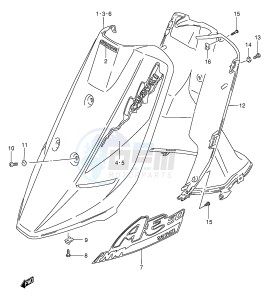 AE50 (E28) drawing LEG SHIELD (AE50L M N P)