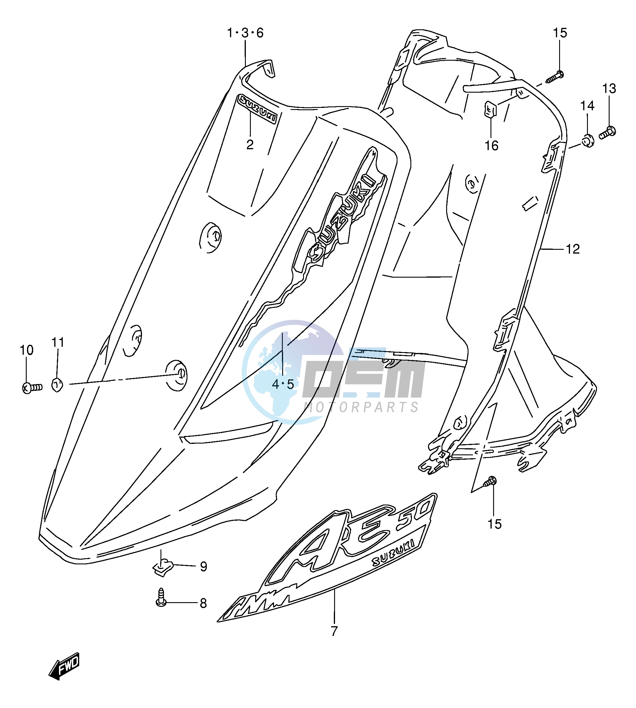 LEG SHIELD (AE50L M N P)