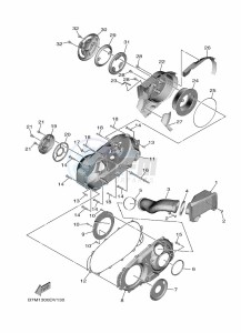 XP560D TMAX TECH MAX (B7M7) drawing CRANKCASE COVER 2