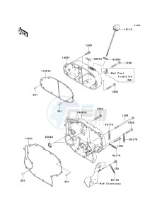 VN 2000 D [VULCAN 2000 LIMITED] (6F) D6F drawing RIGHT ENGINE COVER-- S- -