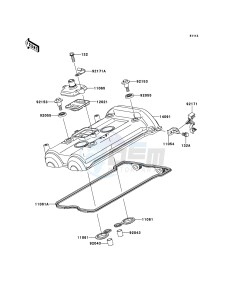 VERSYS KLE650A7F GB XX (EU ME A(FRICA) drawing Cylinder Head Cover