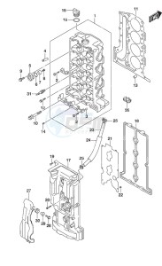 DF 90A drawing Cylinder Head