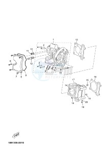 YP125RA X-MAX 125 ABS POLICE BELGIUM drawing CYLINDER