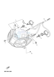 YP125R X-MAX125 X-MAX125 (2ABA 2ABA 2ABA) drawing HEADLIGHT