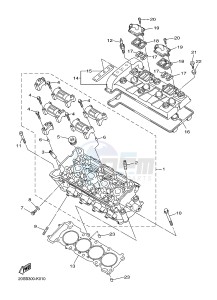 XJ6SA 600 DIVERSION (S-TYPE, ABS) (36DE 36DG) drawing CYLINDER HEAD