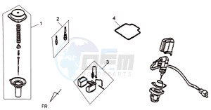 ORBIT II 50 TS drawing CHOKE / THROTTLE WITH NEELD / FUEL CUT