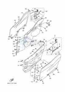 YXZ1000ET YXZ10YEXK (B5HA) drawing SIDE COVER 3