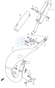 RM125 (E3-E28) drawing MUFFLER