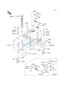 KAF 620 M [MULE 4010 4X4] (M9F) MAF drawing FUEL TANK