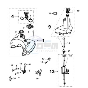 FIGHT RW3A drawing TANK AND FUEL PUMP