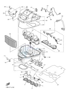 YZF-R1B 1000 (1KBP) drawing INTAKE