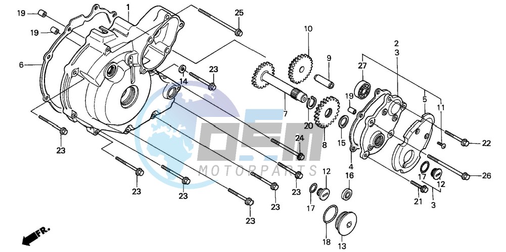 LEFT CRANKCASE COVER