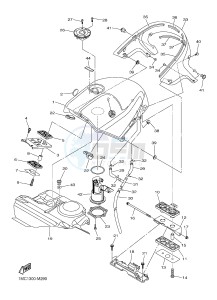 FJR1300A FJR1300A ABS (1MC7) drawing FUEL TANK