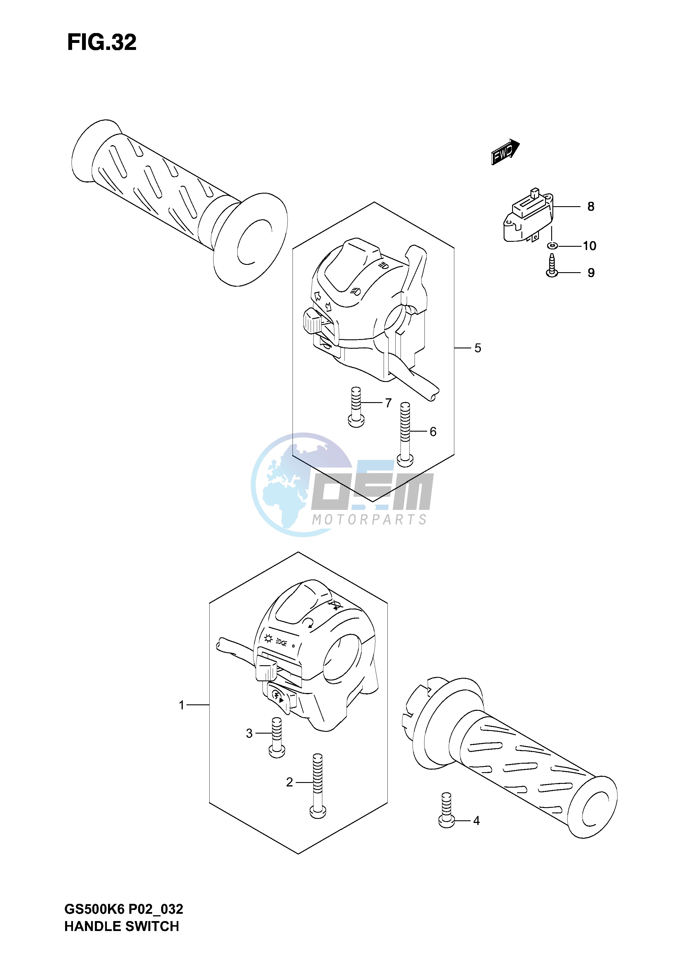 HANDLE SWITCH (MODEL K4 K5)