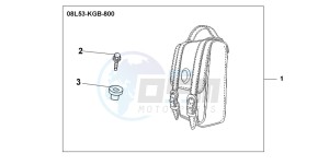 VT1100C3 drawing LEATHER BACKREST BAG