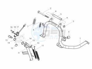 BV 350 ST 4T 4V IE ABS E4 (NAFTA) drawing Stand/s