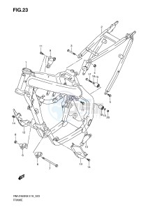 RM-Z450 (E19) drawing FRAME (RM-Z450K8 K9)