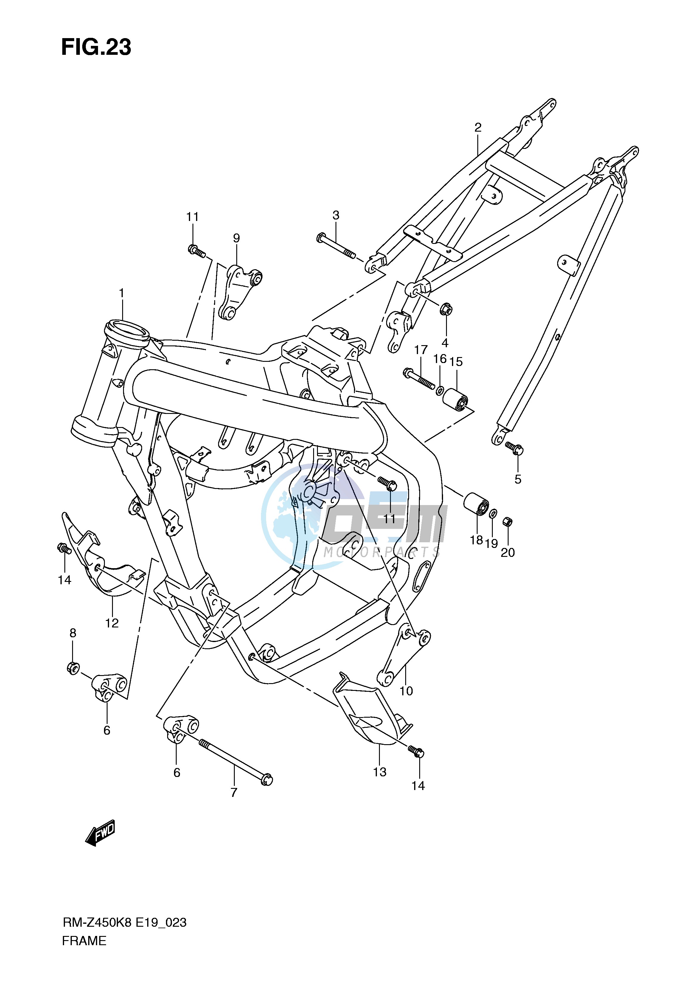 FRAME (RM-Z450K8 K9)