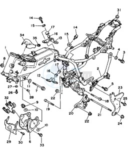 XV VIRAGO 535 drawing FRAME