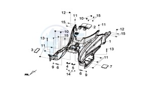 Joymax 300i ABS drawing FOOTREST