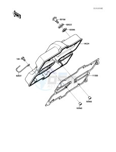 KAF 450 B [MULE 1000] (B1) [MULE 1000] drawing CYLINDER HEAD COVER