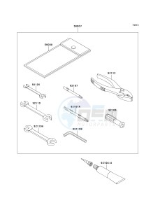 VN 1700 A [VULCAN 1700 VOYAGER] (9FA) A9FA drawing OWNERS TOOLS