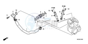 VT750CA9 Europe Direct - (ED / MK) drawing WATER PIPE