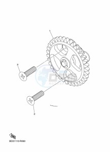 YFZ50 (BW4G) drawing OIL PUMP