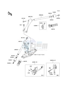 ZG 1400 A [CONCOURS 14 ABS] (8F-9F) A9F drawing HANDLEBAR