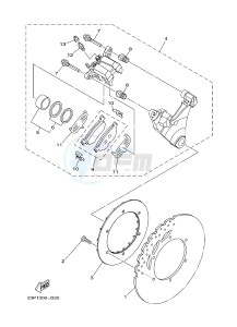 XT1200ZE SUPER TENERE ABS (2KBF) drawing REAR BRAKE CALIPER