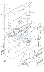 DF 225 drawing Gear Case (C/R)