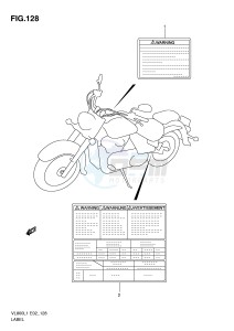 VL800 (E2) VOLUSIA drawing LABEL (VL800CUEL1 E19)