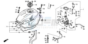 CBR600FR drawing FUEL TANK (2)