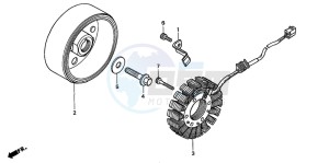 CB600F CB600F drawing GENERATOR