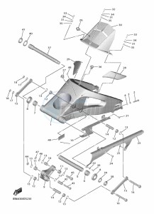 YZF600 YZF-R6 (BN6H) drawing REAR ARM