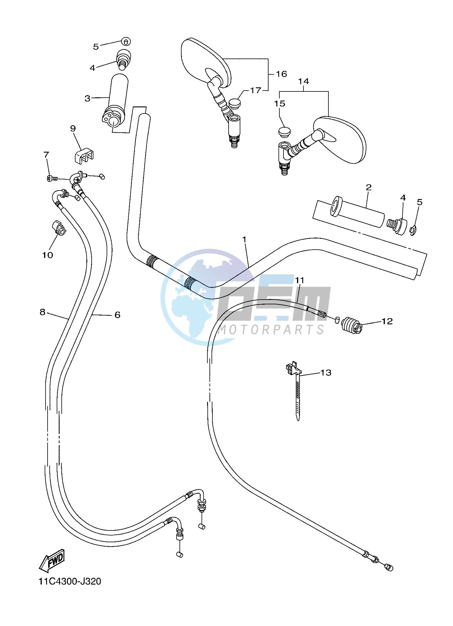 STEERING HANDLE & CABLE