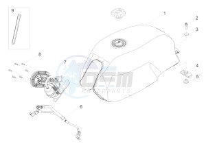 V7 III Stone 750 E4 (APAC) drawing Fuel tank