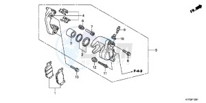 SH125B drawing REAR BRAKE CALIPER