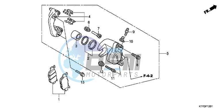 REAR BRAKE CALIPER