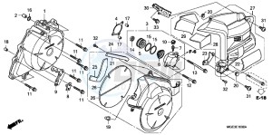 VFR1200FDD VFR1200F Dual Clutch UK - (E) drawing A.C. GENERATOR COVER