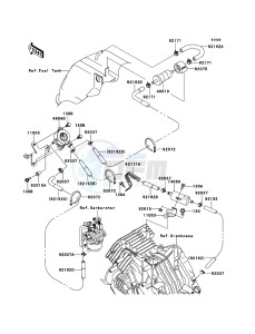 MULE_600 KAF400BEF EU drawing Fuel Pump