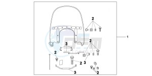 VT750C2 VT750C2 drawing CUSTOM WINDSHIELD