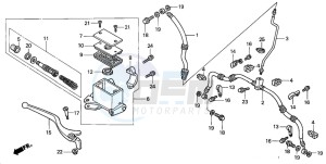 TRX350FE FOURTRAX 350 4X4ES drawing FR. BRAKE MASTER CYLINDER