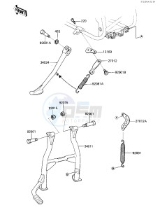 ZX 750 E [GPZ 750 TURBO] (E1-E2) [GPZ 750 TURBO] drawing STANDS