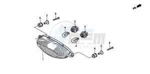 VTR1000F FIRE STORM drawing TAILLIGHT