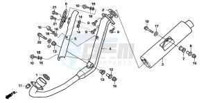 CBR125RW drawing EXHAUST MUFFLER