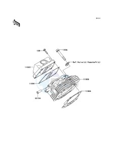 MULE 600 KAF400-B1 EU drawing Cylinder Head